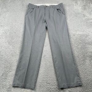 Adidas Pants Mens 34 Gray Herringbone Golf Athletic Performance Chino Stretch